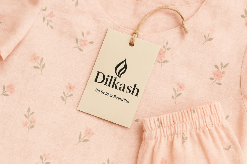 Dilkash Outfits handcrafted women’s western wear brand tag