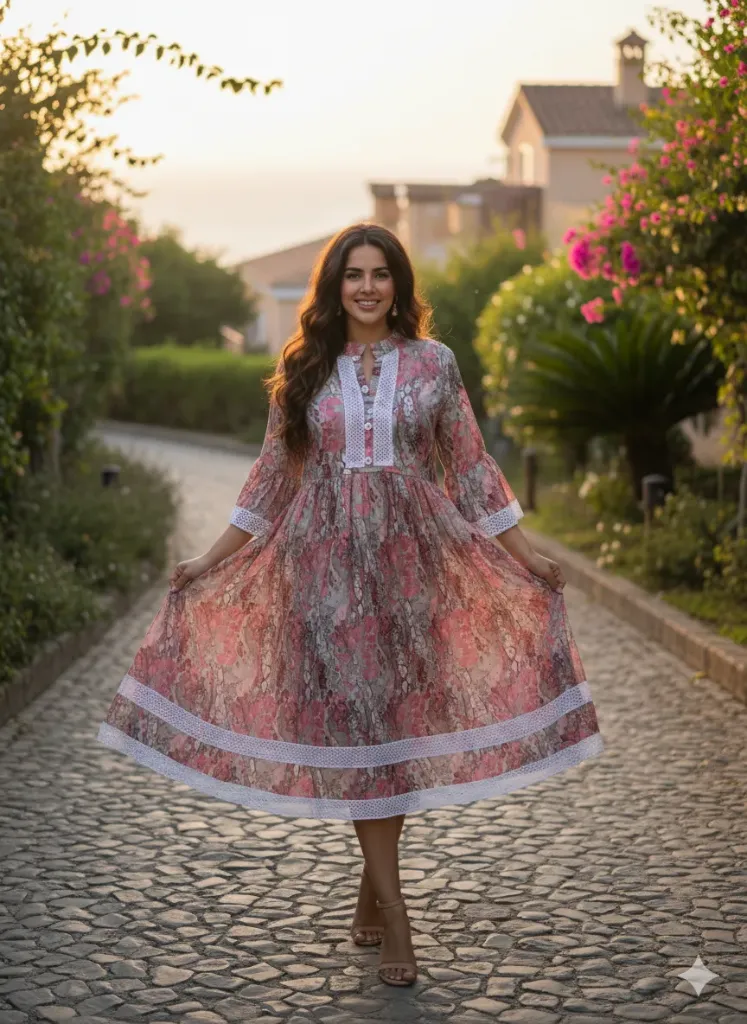 Floral Peplum Cami Top for Women – Multicolor Summer, Casual Beachwear Dress